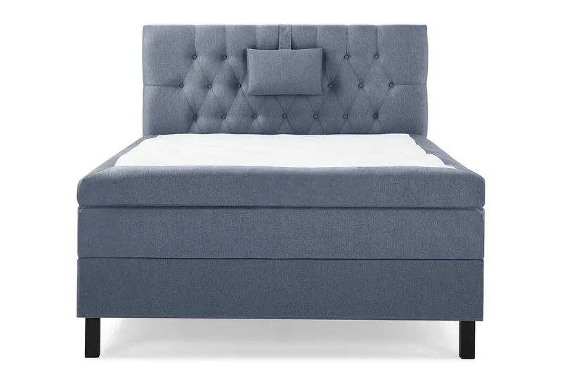 Lucky Komplett Sängpaket 120x200 Polyeter Diamant Sänggavel - Nackkudde Liten Mörkblå - Möbler - Säng - Kontinentalsäng