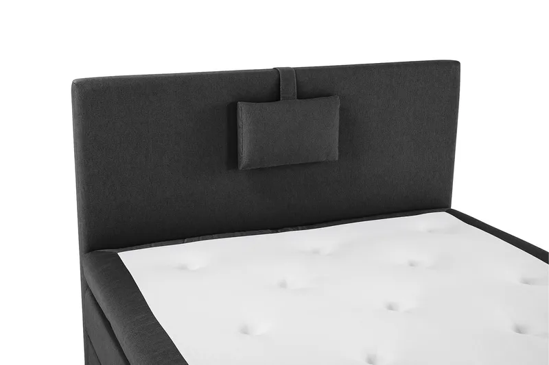 Lucky Komplett Sängpaket 120x200 Polyeter Slät - Nackkudde Liten Svart/Grå - Möbler - Säng - Kontinentalsäng