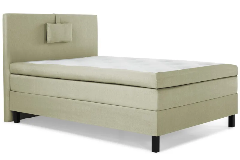 Lucky Komplett Sängpaket 120x200 Polyeter Slät Sänggavel - Nackkudde Liten Grön - Möbler - Säng - Kontinentalsäng