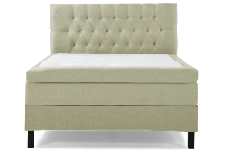 Lucky Komplett Sängpaket 120x200 Polyeter Diamant Sänggavel - Grön - Möbler - Säng - Kontinentalsäng