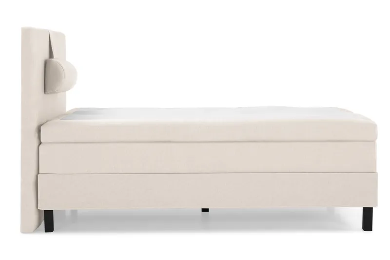 Lucky Komplett Sängpaket 120x200 Polyeter Slät Sänggavel - Nackkudde Stor Beige - Möbler - Säng - Kontinentalsäng