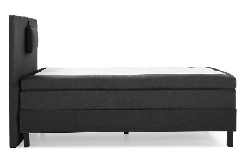 Lucky Komplett Sängpaket 120x200 Polyeter Slät - Nackkudde Liten Svart/Grå - Möbler - Säng - Kontinentalsäng