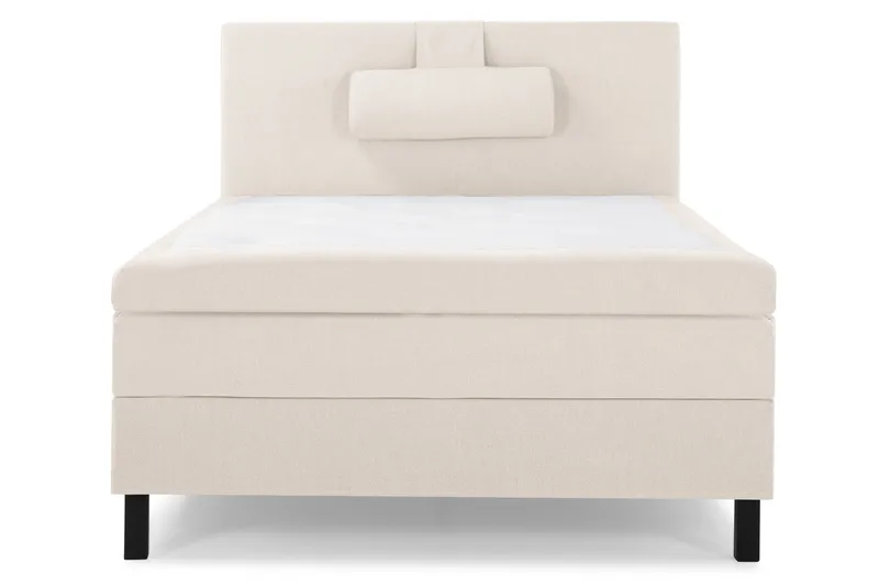 Lucky Komplett Sängpaket 120x200 Polyeter Slät Sänggavel - Nackkudde Stor Beige - Möbler - Säng - Kontinentalsäng