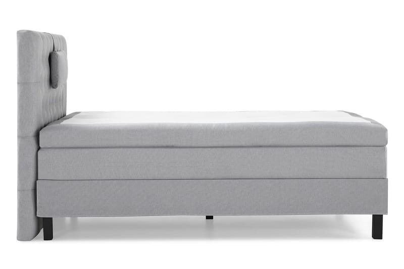 Lucky Komplett Sängpaket 120x200 Polyeter Diamant Sänggavel - Nackkudde Liten Mellangrå - Möbler - Säng - Kontinentalsäng