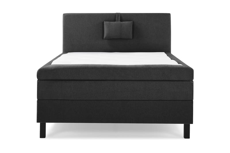 Lucky Komplett Sängpaket 120x200 Polyeter Slät - Nackkudde Liten Svart/Grå - Möbler - Säng - Kontinentalsäng