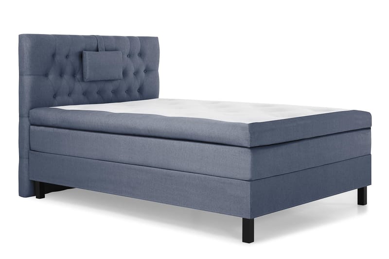 Lucky Komplett Sängpaket 120x200 Polyeter Diamant Sänggavel - Nackkudde Liten Mörkblå - Möbler - Säng - Kontinentalsäng