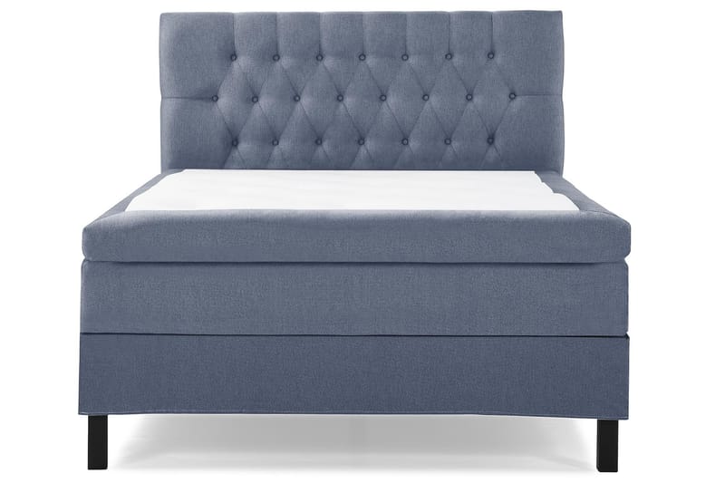 Lucky Komplett Sängpaket 140x200 Latex Diamant Sänggavel - Mörkblå - Möbler - Säng - Komplett sängpaket