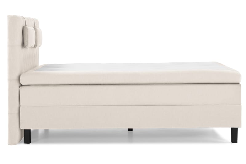 Lucky Komplett Sängpaket 140x200 Latex Diamant Sänggavel - Nackkudde Liten Beige - Möbler - Säng - Komplett sängpaket