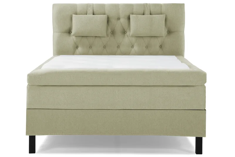 Lucky Komplett Sängpaket 140x200 Latex Diamant Sänggavel - Nackkudde Liten Grön - Möbler - Säng - Kontinentalsäng