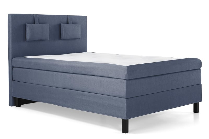 Lucky Komplett Sängpaket 140x200 Latex Slät Sänggavel  Na - Nackkudde Liten Mörkblå - Möbler - Säng - Komplett sängpaket