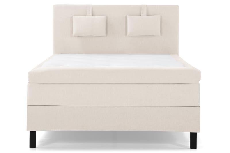 Lucky Komplett Sängpaket 140x200 Latex Slät Sänggavel - Nackkudde Liten Beige - Möbler - Säng - Komplett sängpaket