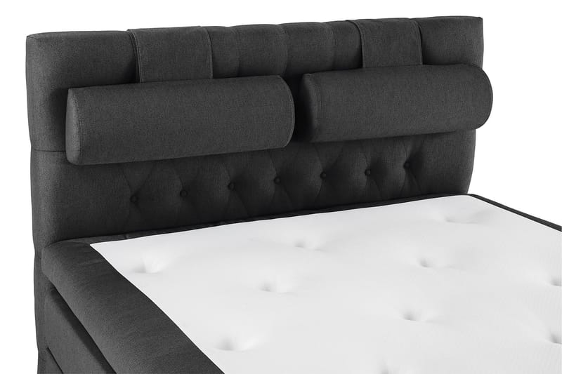 Lucky Komplett Sängpaket 140x200 Memory Diamant - Nackkudde Stor Svart/Grå - Möbler - Säng - Kontinentalsäng