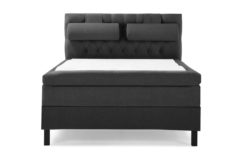 Lucky Komplett Sängpaket 140x200 Memory Diamant - Nackkudde Stor Svart/Grå - Möbler - Säng - Kontinentalsäng