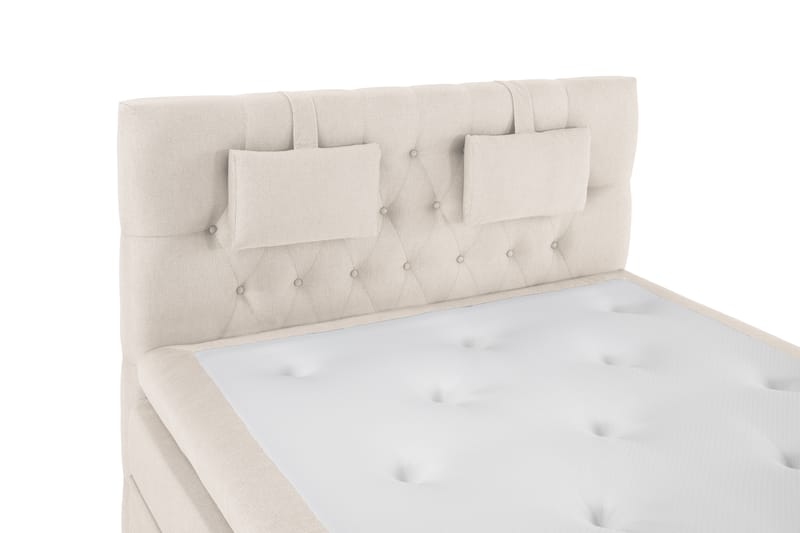 Lucky Komplett Sängpaket 140x200 Memory Diamant Sänggavel - Nackkudde Liten Beige - Möbler - Säng - Komplett sängpaket