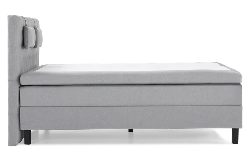 Lucky Komplett Sängpaket 140x200 Memory Diamant Sänggavel - Nackkudde Liten Mellangrå - Möbler - Säng - Kontinentalsäng