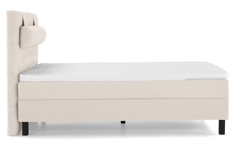 Lucky Komplett Sängpaket 140x200 Skum Diamant Sänggavel - Nackkudde Stor Beige - Möbler - Säng - Kontinentalsäng
