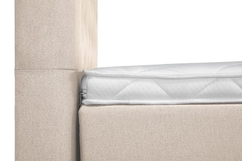 Lucky Komplett Sängpaket 140x200 Skum Diamant Sänggavel - Nackkudde Stor Beige - Möbler - Säng - Kontinentalsäng