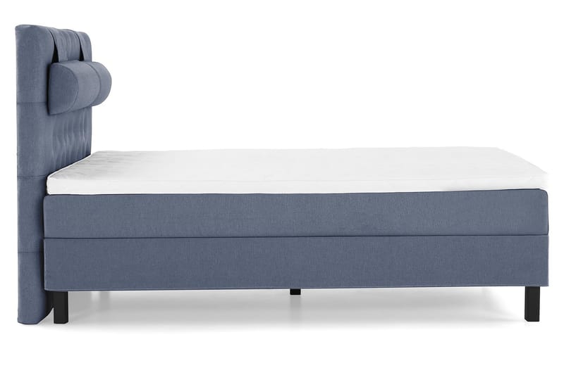 Lucky Komplett Sängpaket 140x200 Skum Diamant Sänggavel - Nackkudde Stor Mörkblå - Möbler - Säng - Kontinentalsäng