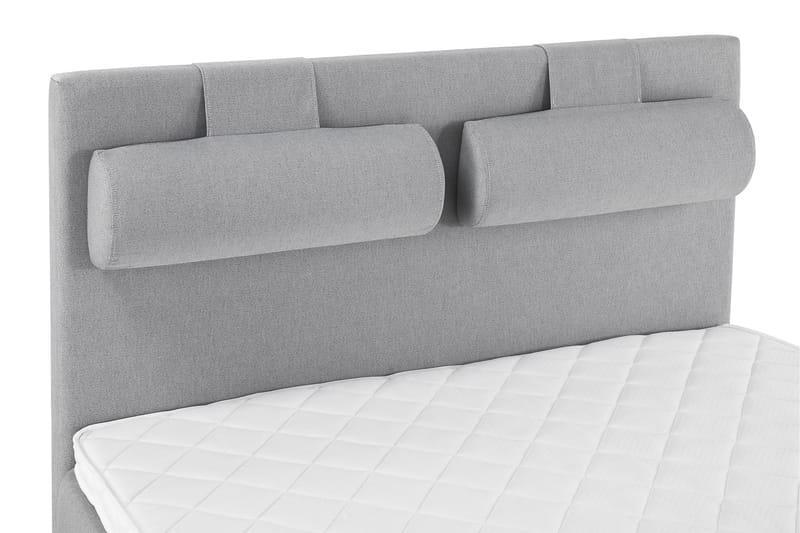 Lucky Komplett Sängpaket 140x200 Skum Slät Sänggavel  Nac - Nackkudde Stor Mellangrå - Möbler - Säng - Kontinentalsäng