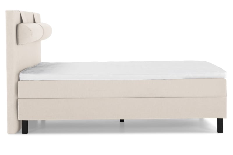 Lucky Komplett Sängpaket 140x200 Skum Slät Sänggavel - Nackkudde Stor Beige - Möbler - Säng - Kontinentalsäng