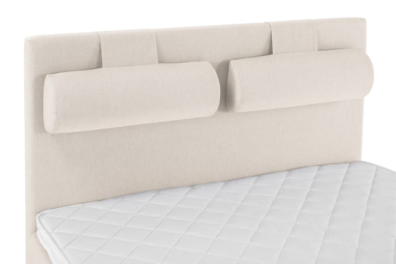 Lucky Komplett Sängpaket 140x200 Skum Slät Sänggavel - Nackkudde Stor Beige - Möbler - Säng - Kontinentalsäng