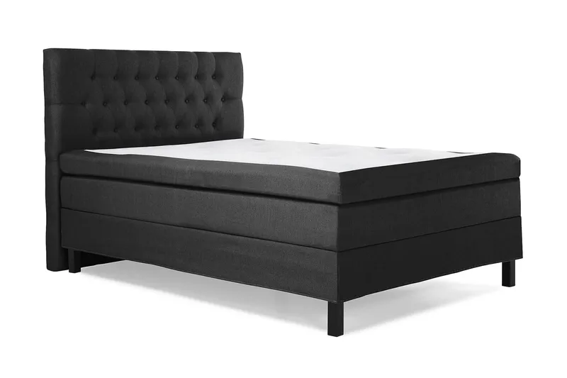 Lucky Komplett Sängpaket 140x200 Polyeter Diamant - Svart / Grå - Möbler - Säng - Kontinentalsäng