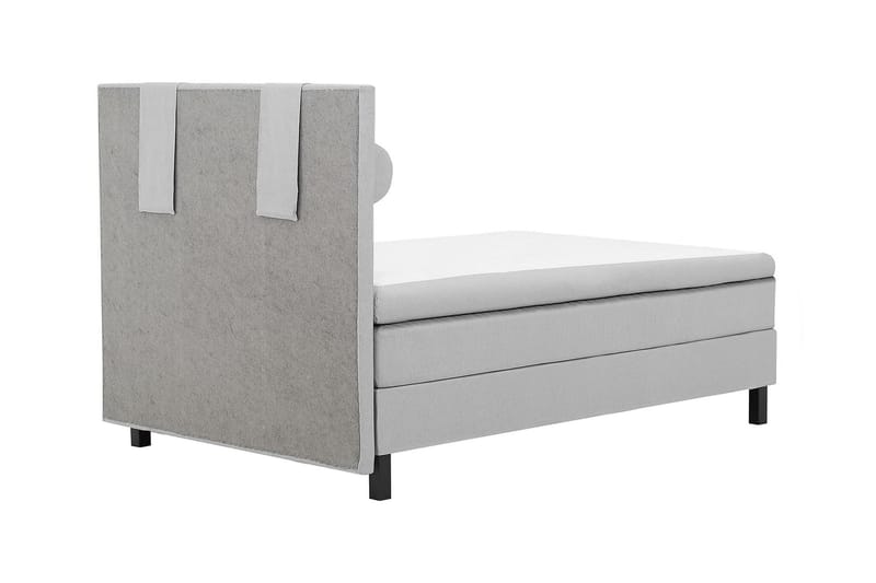 Lucky Komplett Sängpaket 140x200 Polyeter Slät Sänggavel - Nackkudde Stor Mellangrå - Möbler - Säng - Komplett sängpaket