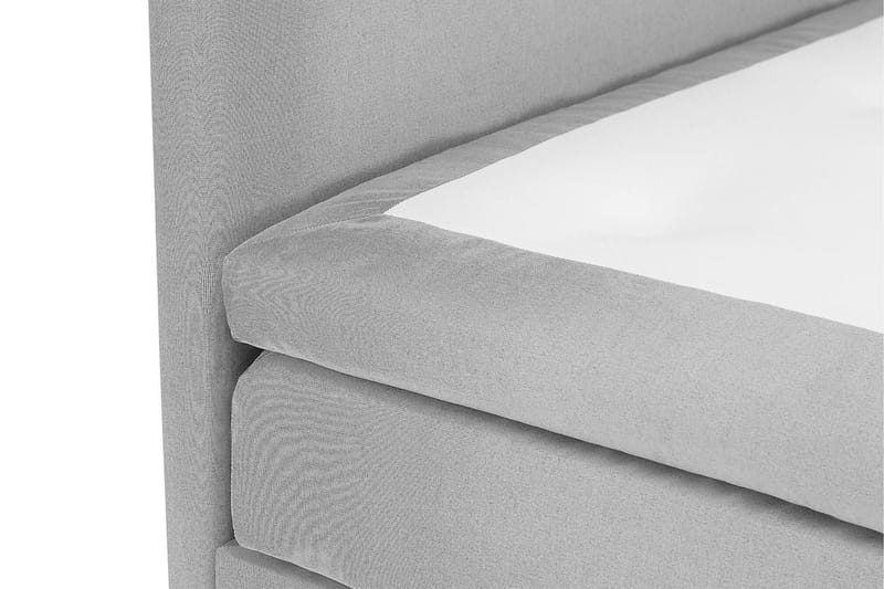 Lucky Komplett Sängpaket 140x200 Polyeter Slät Sänggavel - Nackkudde Stor Mellangrå - Möbler - Säng - Komplett sängpaket