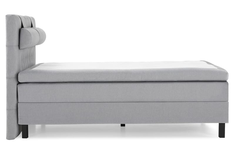 Lucky Komplett Sängpaket 140x200 Polyeter Diamant Sänggavel - Nackkudde Stor Mellangrå - Möbler - Säng - Komplett sängpaket