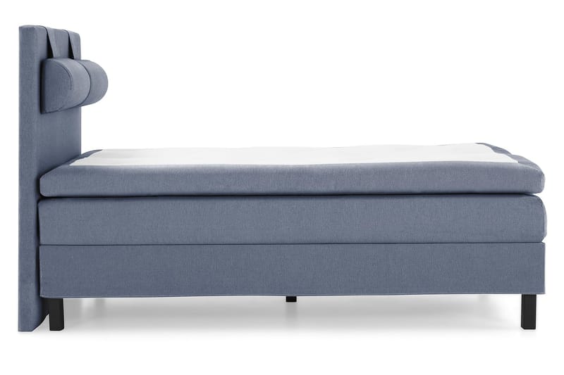Lucky Komplett Sängpaket 140x200 Polyeter Slät Sänggavel - Nackkudde Stor Mörkblå - Möbler - Säng - Komplett sängpaket