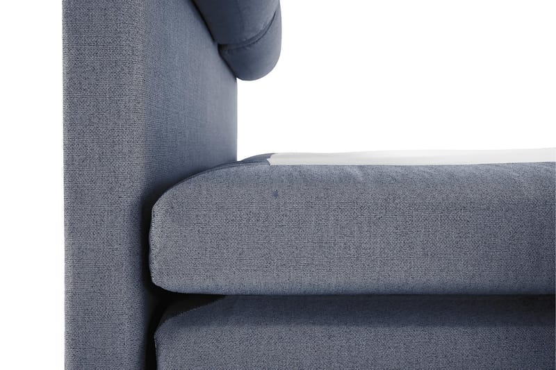 Lucky Komplett Sängpaket 140x200 Polyeter Slät Sänggavel - Nackkudde Stor Mörkblå - Möbler - Säng - Komplett sängpaket