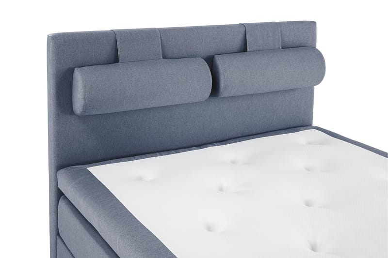 Lucky Komplett Sängpaket 140x200 Polyeter Slät Sänggavel - Nackkudde Stor Mörkblå - Möbler - Säng - Komplett sängpaket
