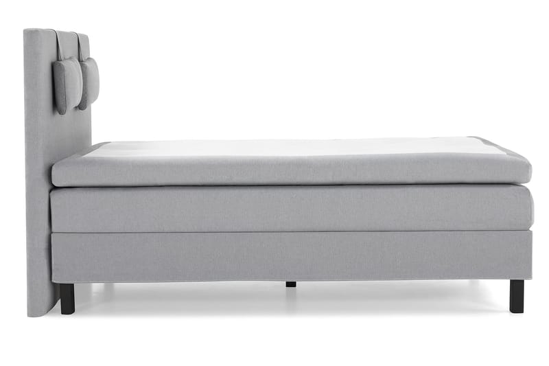 Lucky Komplett Sängpaket 140x200 Polyeter Slät - Nackkudde Liten Mellangrå - Möbler - Säng - Komplett sängpaket
