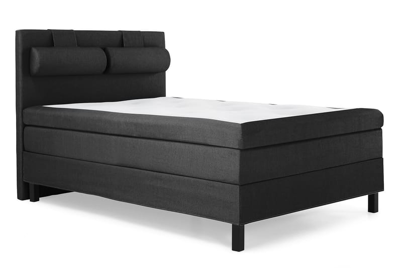 Lucky Komplett Sängpaket 140x200 Polyeter Slät - Nackkudde Stor Svart/Grå - Möbler - Säng - Komplett sängpaket