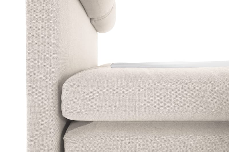 Lucky Komplett Sängpaket 140x200 Polyeter Slät Sänggavel - Nackkudde Stor Beige - Möbler - Säng - Kontinentalsäng