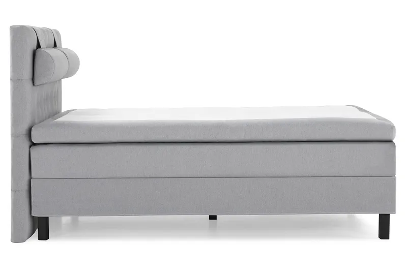 Lucky Komplett Sängpaket 140x200 Polyeter Diamant Sänggavel - Nackkudde Stor Mellangrå - Möbler - Säng - Kontinentalsäng