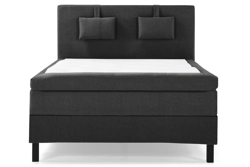 Lucky Komplett Sängpaket 140x200 Polyeter Slät - Nackkudde Liten Svart/Grå - Möbler - Säng - Kontinentalsäng