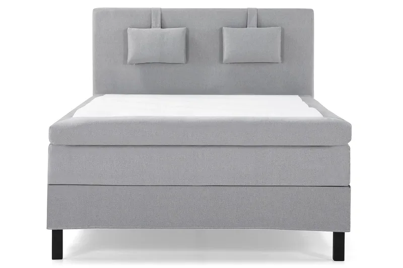 Lucky Komplett Sängpaket 140x200 Polyeter Slät - Nackkudde Liten Mellangrå - Möbler - Säng - Kontinentalsäng