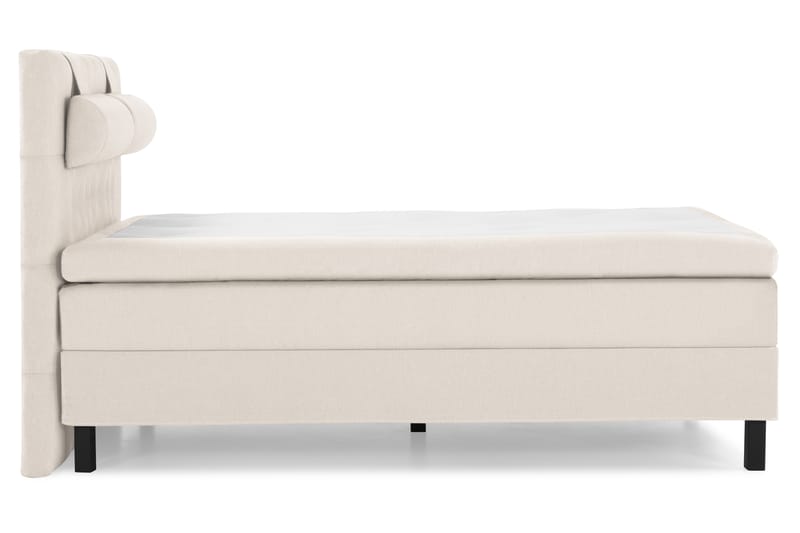 Lucky Komplett Sängpaket 140x200 Polyeter Diamant Sänggavel - Nackkudde Stor Beige - Möbler - Säng - Komplett sängpaket