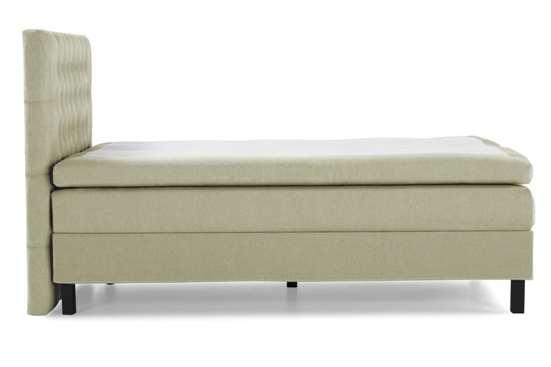 Lucky Komplett Sängpaket 140x200 Polyeter Diamant Sänggavel - Grön - Möbler - Säng - Kontinentalsäng