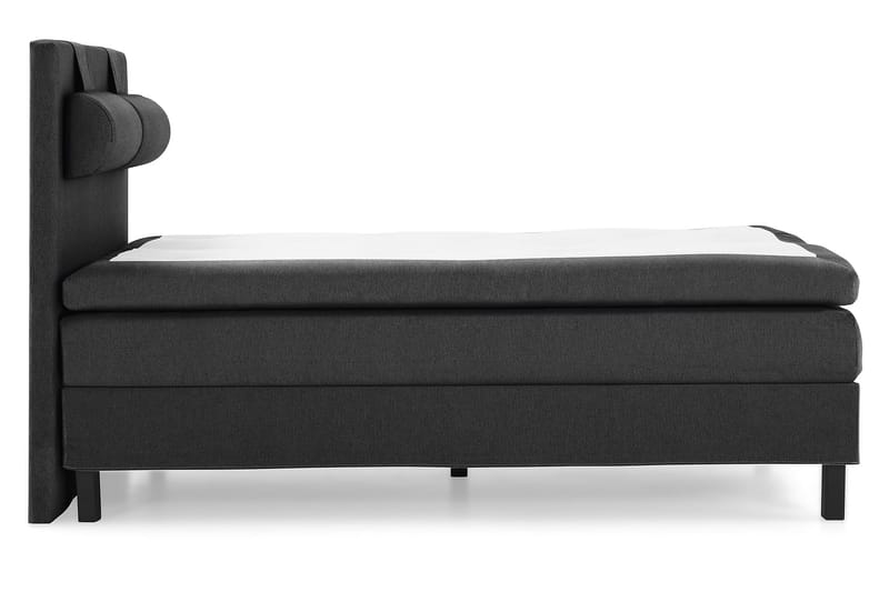 Lucky Komplett Sängpaket 140x200 Polyeter Slät - Nackkudde Stor Svart/Grå - Möbler - Säng - Kontinentalsäng