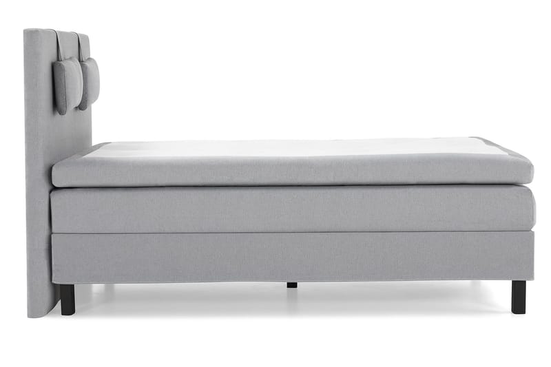 Lucky Komplett Sängpaket 140x200 Polyeter Slät - Nackkudde Liten Mellangrå - Möbler - Säng - Kontinentalsäng
