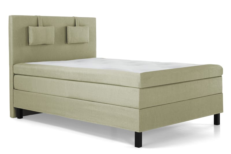 Lucky Komplett Sängpaket 140x200 Polyeter Slät Sänggavel - Nackkudde Liten Grön - Möbler - Säng - Kontinentalsäng