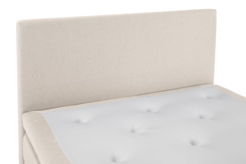Lucky Komplett Sängpaket 140x200 Polyeter Slät Sänggavel - Beige - Möbler - Säng - Kontinentalsäng