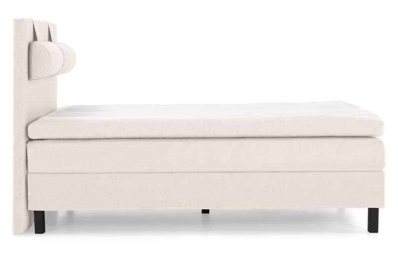 Lucky Komplett Sängpaket 140x200 Polyeter Slät Sänggavel - Nackkudde Stor Beige - Möbler - Säng - Komplett sängpaket