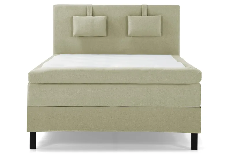 Lucky Komplett Sängpaket 140x200 Polyeter Slät Sänggavel - Nackkudde Liten Grön - Möbler - Säng - Kontinentalsäng