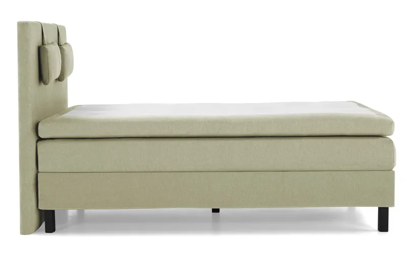 Lucky Komplett Sängpaket 140x200 Polyeter Slät Sänggavel - Nackkudde Liten Grön - Möbler - Säng - Kontinentalsäng