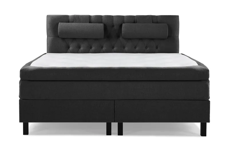 Lucky Komplett Sängpaket 160x200 Latex Diamant - Nackkudde Stor Svart/Grå - Möbler - Säng - Kontinentalsäng