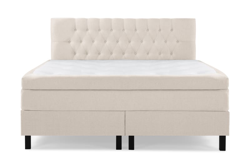 Lucky Komplett Sängpaket 160x200 Latex Diamant Sänggavel - Beige - Möbler - Säng - Komplett sängpaket