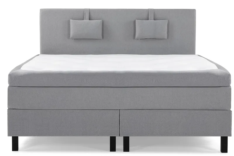 Lucky Komplett Sängpaket 160x200 Latex Slät - Nackkudde Liten Mellangrå - Möbler - Säng - Kontinentalsäng